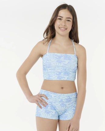 AOTS Oceanic Rib Tankini Girl - Teal