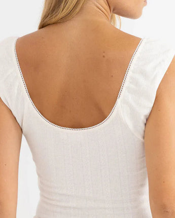 Gracie Sweetheart Top - Cream