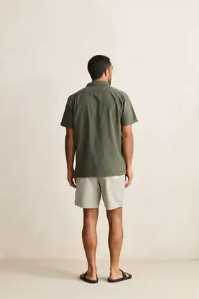 Classic Linen SS Shirt - Forest Green