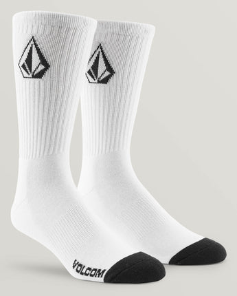 Full Stone Sock 3PK - White